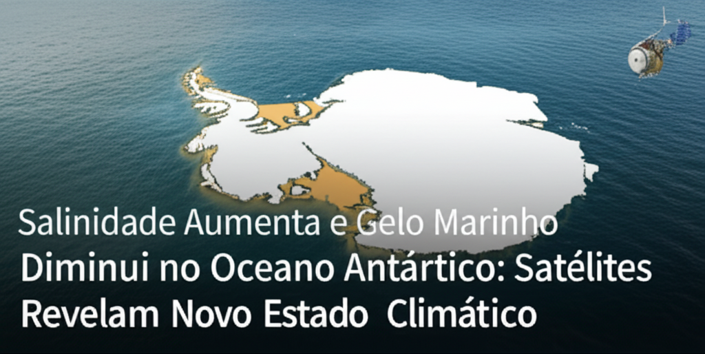 Salinidade Aumenta e Gelo Marinho Diminui no Oceano Antártico: Satélites Revelam Novo Estado Climático