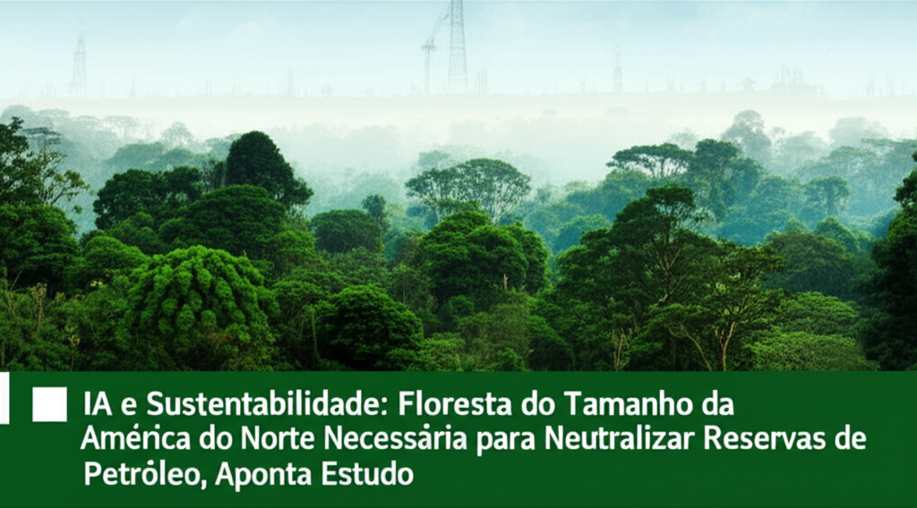 IA e Sustentabilidade: Floresta do Tamanho da América do Norte Necessária para Neutralizar Reservas de Petróleo, Aponta Estudo