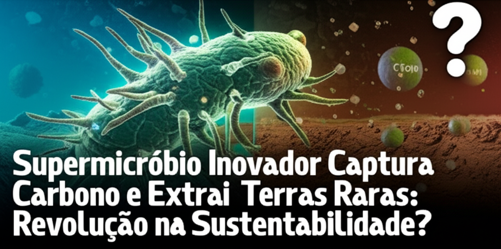 Supermicróbio Inovador Captura Carbono e Extrai Terras Raras: Revolução na Sustentabilidade?