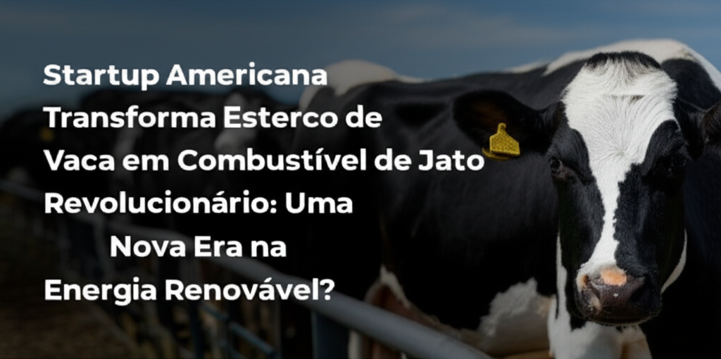 Startup Americana Transforma Esterco de Vaca em Combustível de Jato Revolucionário: Uma Nova Era na Energia Renovável?