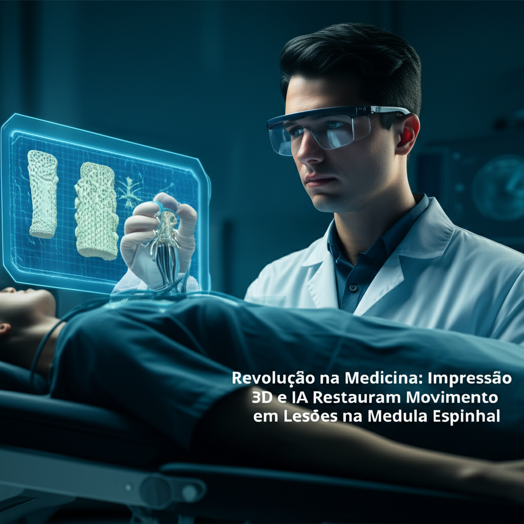 Revolução na Medicina: Impressão 3D e IA Restauram Movimento em Lesões na Medula Espinhal
