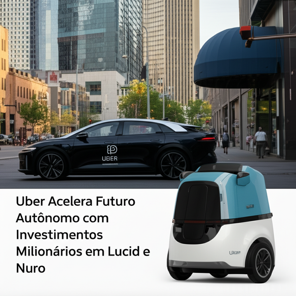 Uber Acelera Futuro Autônomo com Investimentos Milionários em Lucid e Nuro