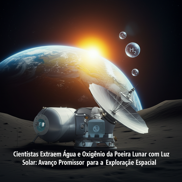 Cientistas Extraem Água e Oxigênio da Poeira Lunar com Luz Solar: Avanço Promissor para a Exploração Espacial