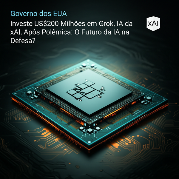 Governo dos EUA Investe US$200 Milhões em Grok, IA da xAI, Após Polêmica: O Futuro da IA na Defesa?