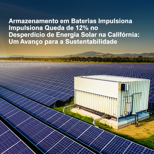 Armazenamento em Baterias Impulsiona Queda de 12% no Desperdício de Energia Solar na Califórnia: Um Avanço para a Sustentabilidade
