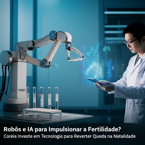 Robôs e IA para Impulsionar a Fertilidade? Coreia Investe em Tecnologia para Reverter Queda na Natalidade