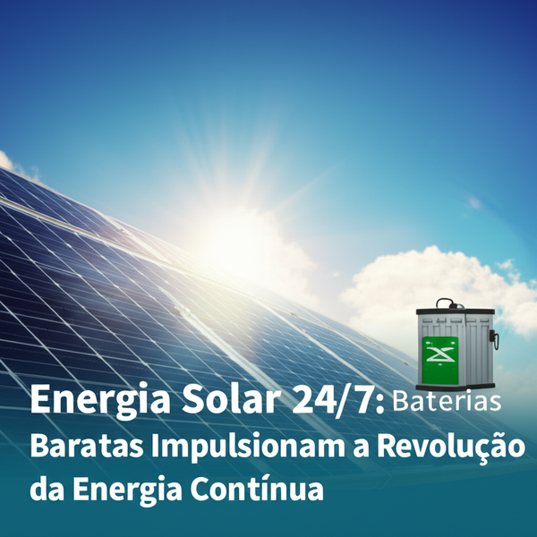 Energia Solar 24/7: Baterias Baratas Impulsionam a Revolução da Energia Contínua