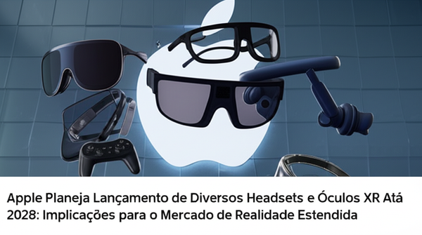 Apple Planeja Lançamento de Diversos Headsets e Óculos XR Até 2028: Implicações para o Mercado de Realidade Estendida