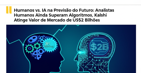Humanos vs. IA na Previsão do Futuro: Analistas Humanos Ainda Superam Algoritmos, Kalshi Atinge Valor de Mercado de US$2 Bilhões