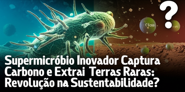 Supermicróbio Inovador Captura Carbono e Extrai Terras Raras: Revolução na Sustentabilidade?