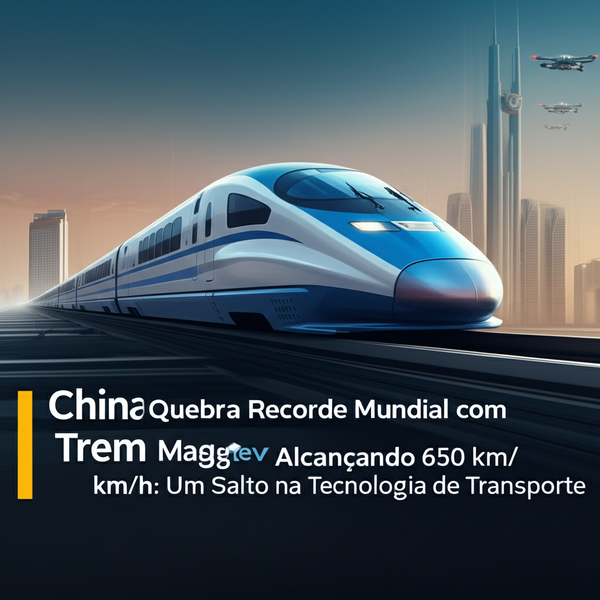 China Quebra Recorde Mundial com Trem Maglev Alcançando 650 km/h: Um Salto na Tecnologia de Transporte