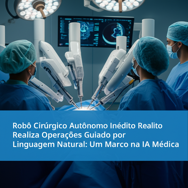 Robô Cirúrgico Autônomo Inédito Realiza Operações Guiado por Linguagem Natural: Um Marco na IA Médica