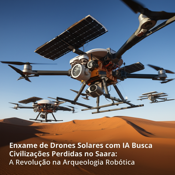 Enxame de Drones Solares com IA Busca Civilizações Perdidas no Saara: A Revolução na Arqueologia Robótica