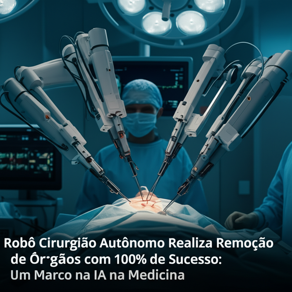 Robô Cirurgião Autônomo Realiza Remoção de Órgãos com 100% de Sucesso: Um Marco na IA na Medicina