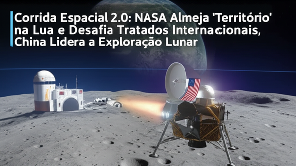 Corrida Espacial 2.0: NASA Almeja 'Território' na Lua e Desafia Tratados Internacionais, China Lidera a Exploração Lunar