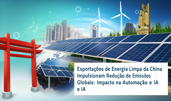 Exportações de Energia Limpa da China Impulsionam Redução de Emissões Globais: Impacto na Automação e IA