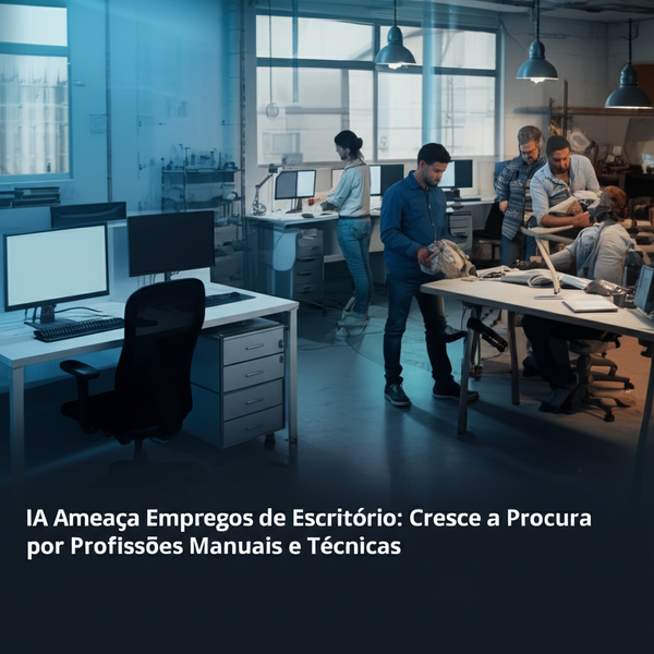 IA Ameaça Empregos de Escritório: Cresce a Procura por Profissões Manuais e Técnicas