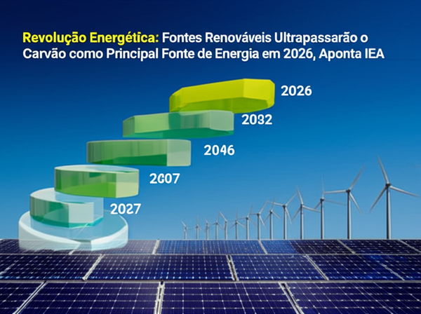 Revolução Energética: Fontes Renováveis Ultrapassarão o Carvão como Principal Fonte de Energia em 2026, Aponta IEA