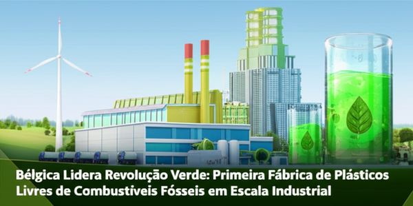 Bélgica Lidera Revolução Verde: Primeira Fábrica de Plásticos Livres de Combustíveis Fósseis em Escala Industrial