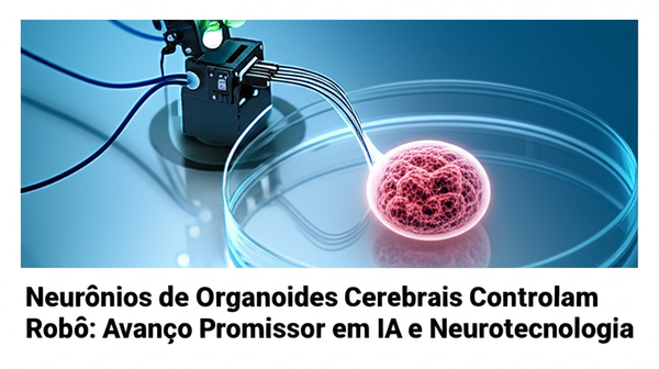 Neurônios de Organoides Cerebrais Controlam Robô: Avanço Promissor em IA e Neurotecnologia