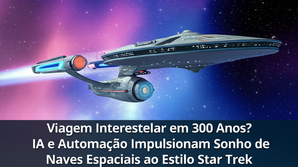 Viagem Interestelar em 300 Anos? IA e Automação Impulsionam Sonho de Naves Espaciais ao Estilo Star Trek