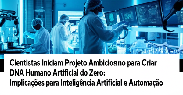 Cientistas Iniciam Projeto Ambicioso para Criar DNA Humano Artificial do Zero: Implicações para Inteligência Artificial e Automação