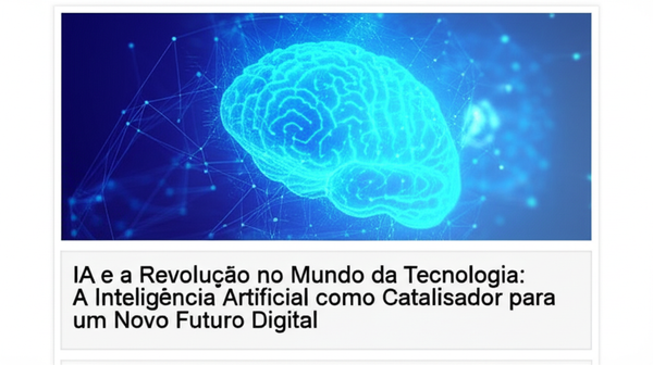IA e a Revolução no Mundo da Tecnologia: A Inteligência Artificial como Catalisador para um Novo Futuro Digital