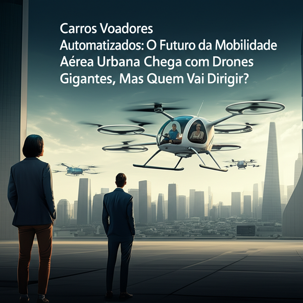 Carros Voadores Automatizados: O Futuro da Mobilidade Aérea Urbana Chega com Drones Gigantes, Mas Quem Vai Dirigir?