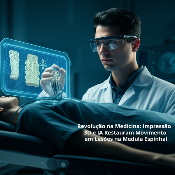 Revolução na Medicina: Impressão 3D e IA Restauram Movimento em Lesões na Medula Espinhal