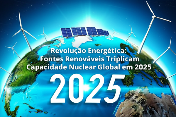 Revolução Energética: Fontes Renováveis Triplicam Capacidade Nuclear Global em 2025