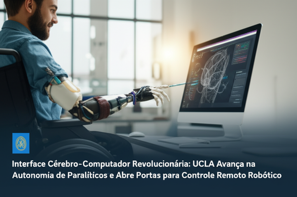 Interface Cérebro-Computador Revolucionária: UCLA Avança na Autonomia de Paralíticos e Abre Portas para Controle Remoto Robótico