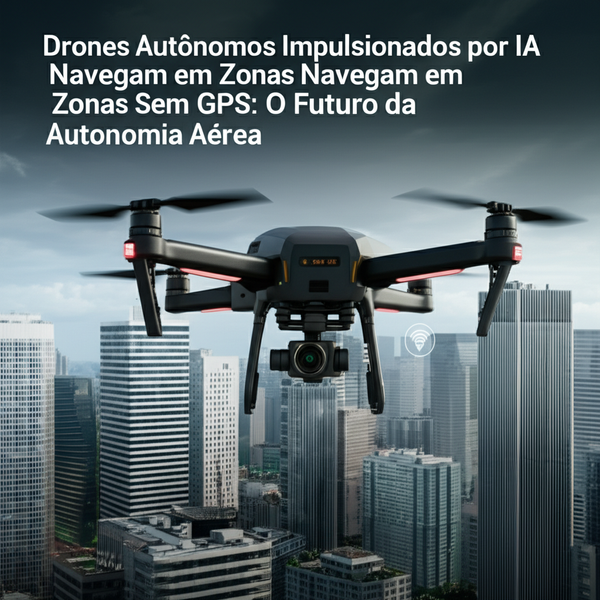 Drones Autônomos Impulsionados por IA Navegam em Zonas Sem GPS: O Futuro da Autonomia Aérea